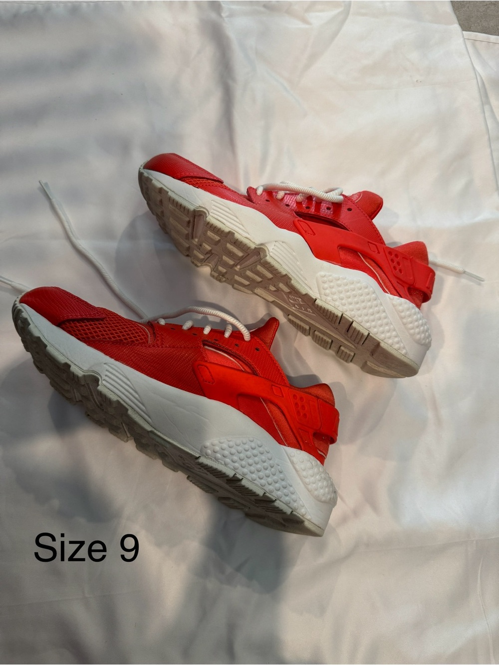 Nike Orange and White Athletic Sneakers